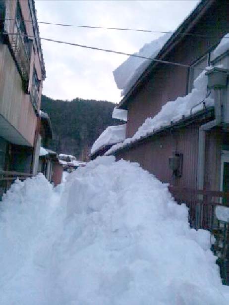 屋根からの落雪