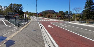 船津小海線から見た交差点