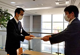 コロナ対策について町長あての重点要望を提出